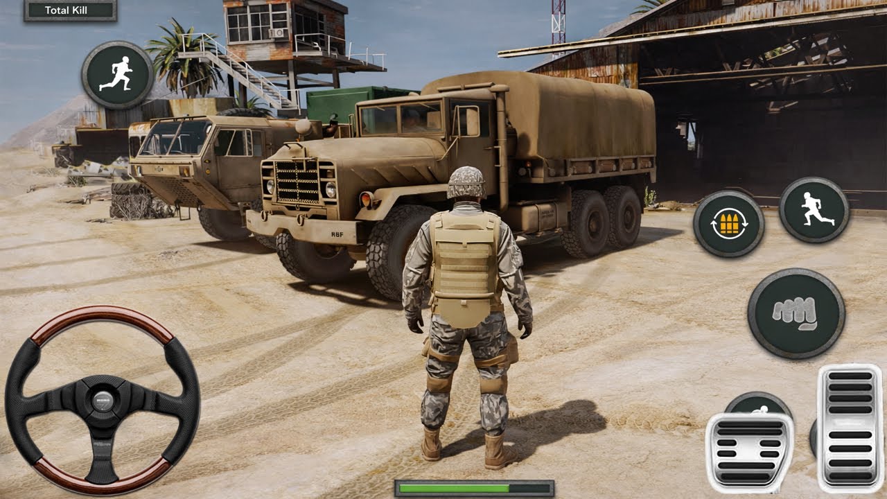 US Military Truck Simulator Gameplay | Real Army Transport Missions | Android Simulator Game