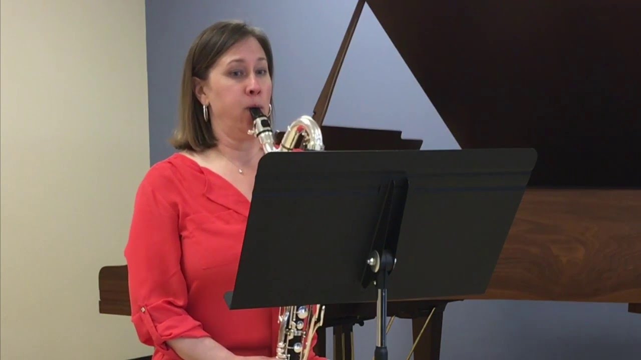 OMEA All-State Etude - Bass Clarinet. Weissenborn #32 - YouTube