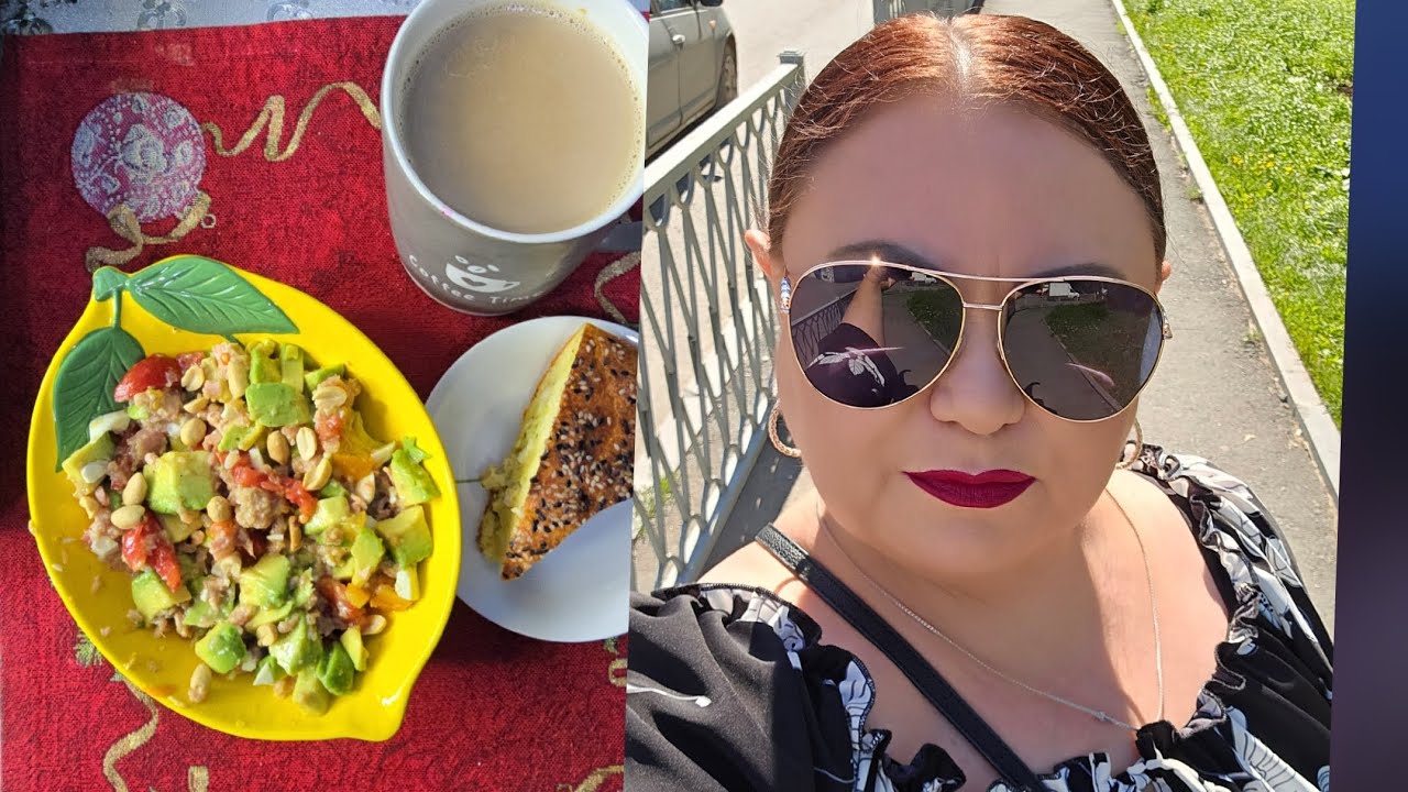 Рубрика Прогулка ☀️ Обзор цен и витрины✨️ Распаковка и обзор покупок 🛍  Мукбанг 🍽  Салат из 🥑 