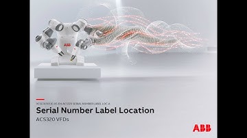 ACS320 Serial Number Label Location