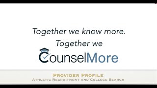 Athlete College Search with CounselMore software for providers of educational consulting screenshot 1