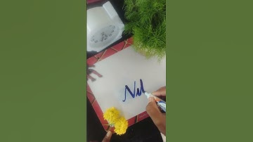 A Beautiful & Traditional tamil name #handwriting #calligraphy #nameartvideo