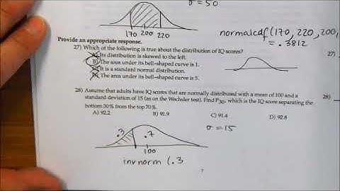 AP Stats Practice Exam 2 Part 2