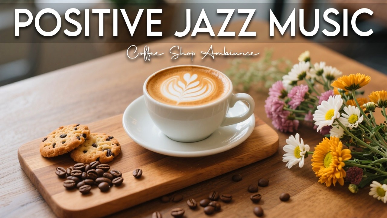 Positive Jazz Music ☕ Spring Coffee Shop Atmosphere for a Good Mood & Peaceful Morning