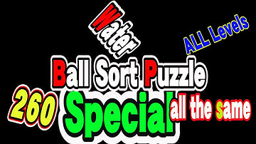 Ball Sort Puzzle Special Level after Level 260 / Lock Ball and Key Ball and Question Mark Ball
