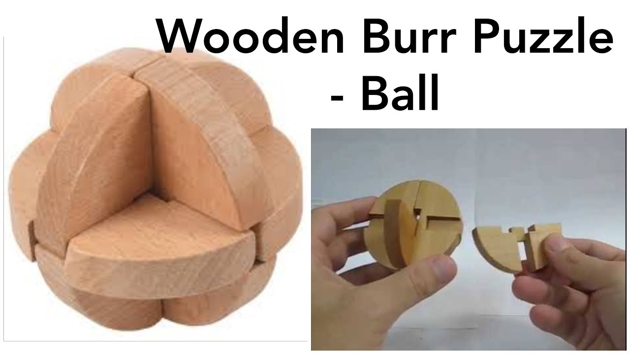 3D Wooden Burr Puzzle - Plum Blossom (aka Snowflake) - with commentary 