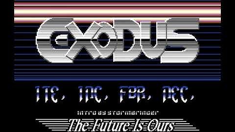 Exodus Intro - Commodore 64 - C64 - Ninja Commando - Cracktro