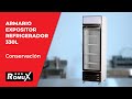 Vídeo: Armario Expositor Refrigerado Modelo A - 1 Puertas de Cristal 330 Litros Ventilado ®Romux
