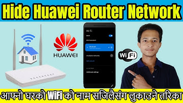 How To Hide Huawei Router Wifi Network | Hide Wifi Network | Hide Wifi Network Name