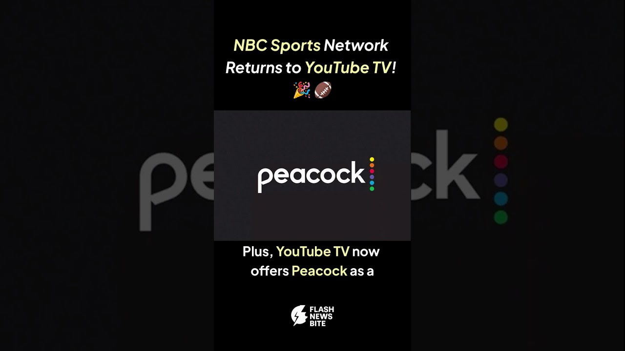 NBC Sports Network Returns to YouTube TV! 