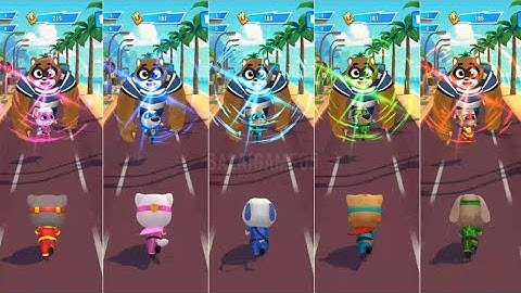 Talking Tom Hero Dash - ALL FRIENDS SAVING ALL FRIENDS