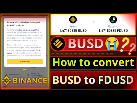 How To Convert BUSD To Other Stablecoins Binance New Announcement Binance BUSD 