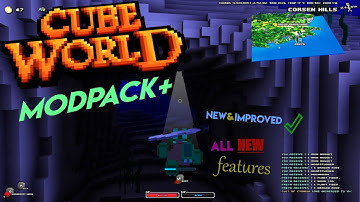 Cube World Modpack Plus! Arlur Graveyard Dungeon | All New Features - Episode 2