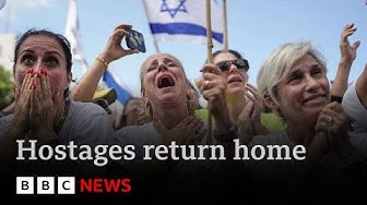 Trump declares Peace in the Middle East as hostages and prisoners return home BBC News
