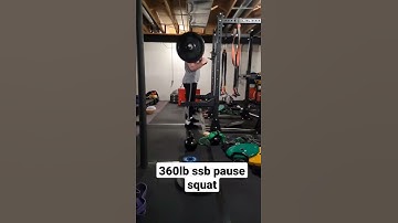 360lb SSB pause squat!