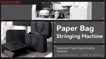 Automatic Paper Bag Stringing Machine