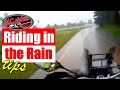 Tips for riding a motorcycle in the rain