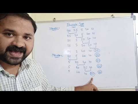 bubble sort with