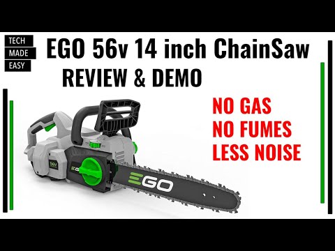 EGO 56v brushless chainsaw review and demo