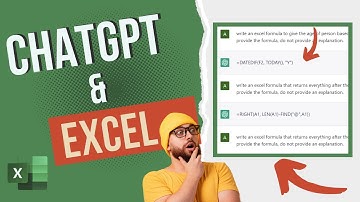 Use ChatGPT to Write EXCEL Formulas in Seconds!