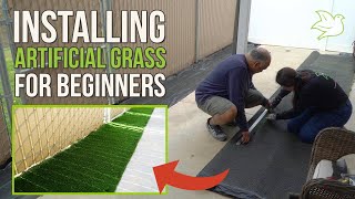 Install Artificial Grass with Me! - Basic DIY Steps, Tips + Insights