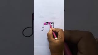 Music notes drawing 🎶.