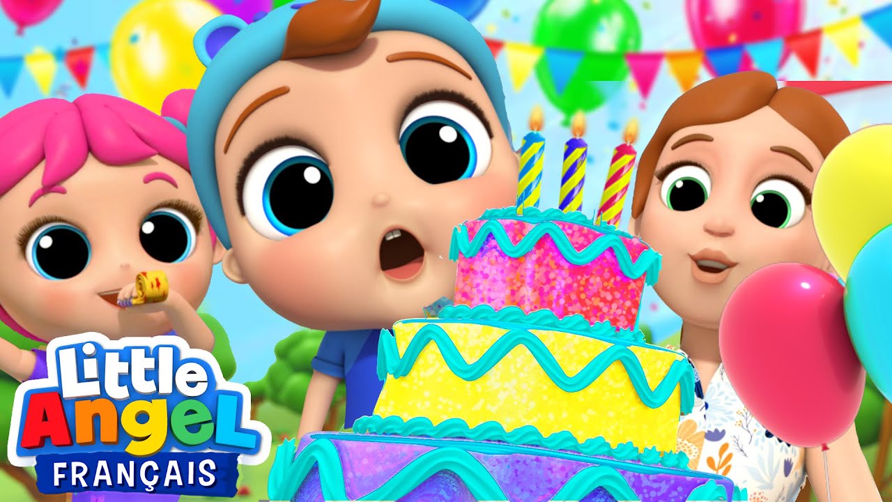 Joyeux Anniversaire Gateau Et Jeux Comptines Pour Bebe Little Angel Francais Youtube