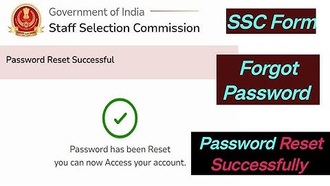 Invalid username or password. Please try again with valid username and password. SSC Form SSC online