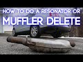 How To Remove a Muffler From Your Car | Resonator Or Muffler Delete, The Easy Way!