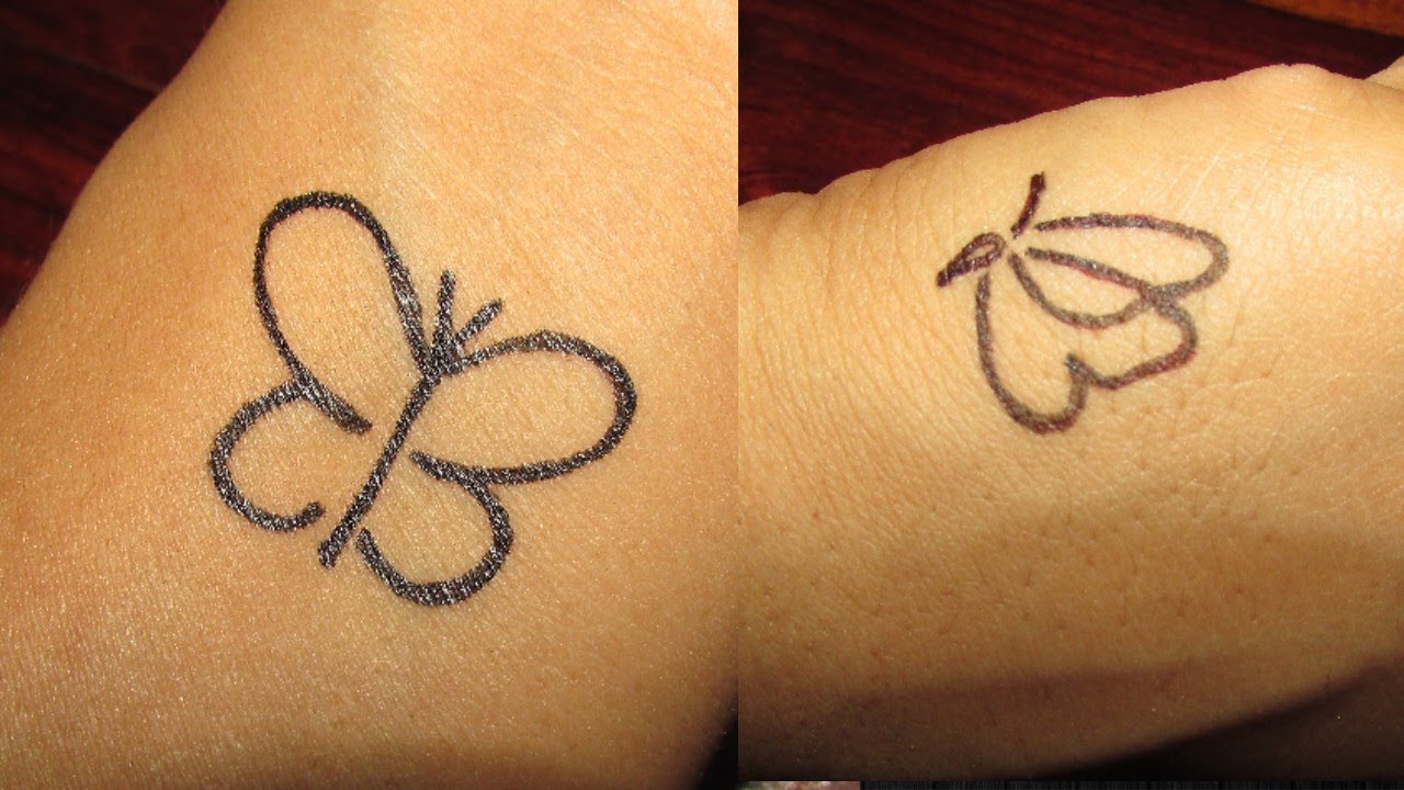 easy butterfly tattoo designs