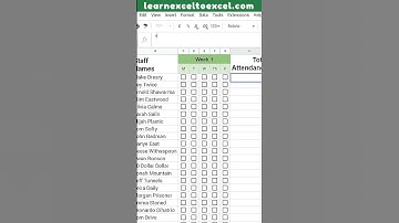 Make Attendance Sheet Online with Checkboxes Google sheet formula to count workdays - #Gsheets