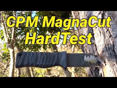 CPM マグナカット ナイフ ハードテスト    CPM MagnaCut Knife HardTest