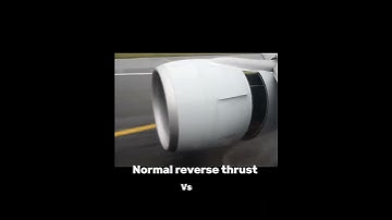 Normal reverse Thrust VS MD80 reverse thrust