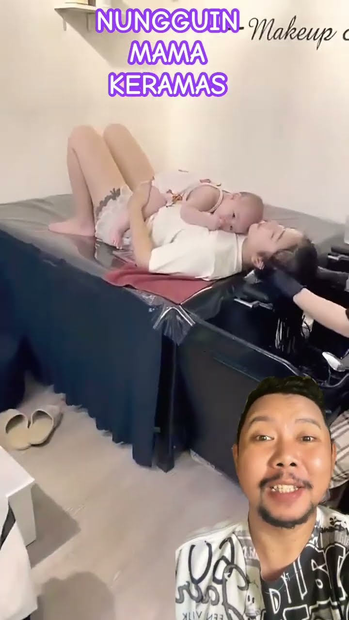 ADEK GEMES NUNGGUIN MAMA KERAMAS!!?? #baby #cute #funny #shortsfeed #lucu