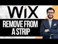 How To Remove Image / Video From Strip In Wix