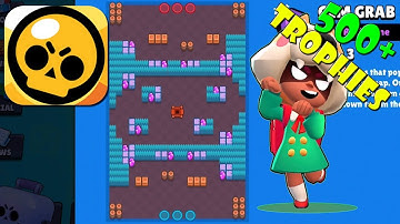 Brawl Stars - Gameplay Part 109 - Nita Hard Rock Mine Gem Grab 500 + trophies(iOS, Android)
