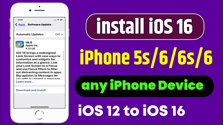 how to install ios 16 in iphone 5/5s/6/6s/7 | install ios 16 in iphone 6 | iOS 16 install old iPhone