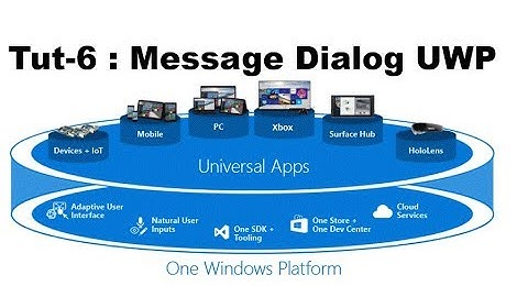 Message Dialog in UWP Tutorial Part-6