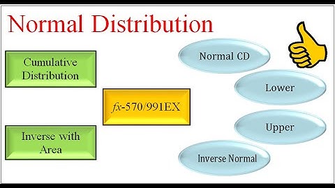 Normal Distribution (Casio fx-570/991 EX)