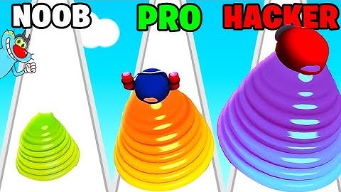 NOOB vs PRO vs HACKER | In Slimy Runner 3D | With Oggy And Jack | Rock Indian Gamer |
