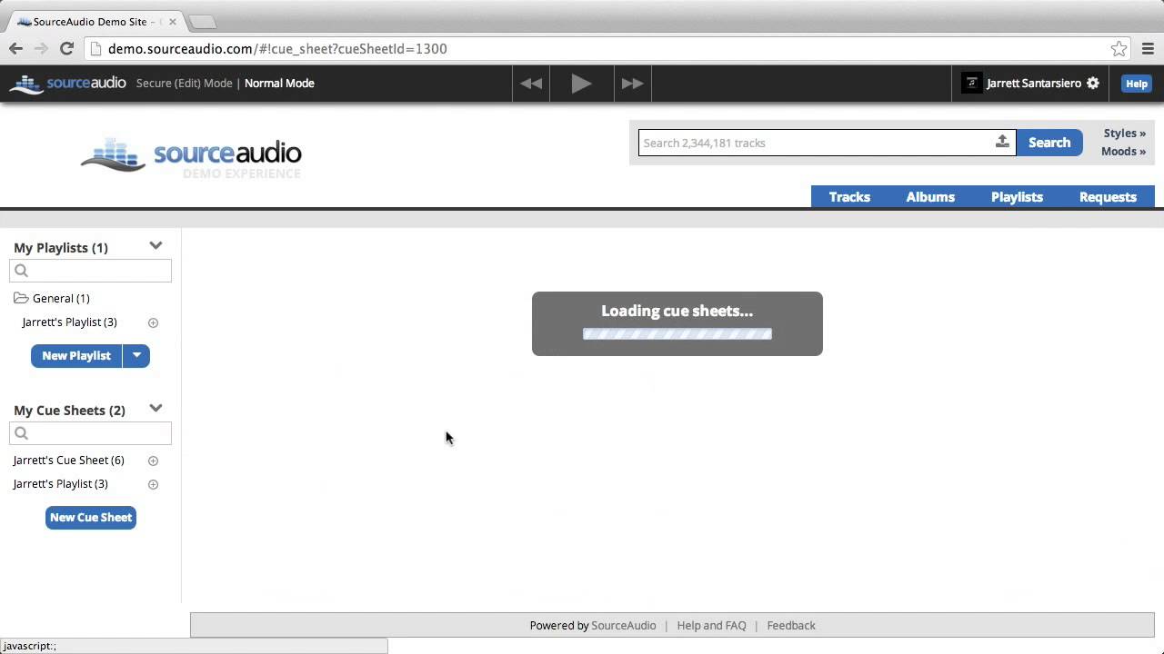 SourceAudio - Creating and Exporting Cue Sheets