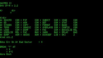 CP/M v 2.2 [Kaypro II] (1982)
