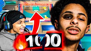 GIVING MY BIG BRO A BLACK EYE AFTER HE SNAPS MY 100 GAME WINSTREAK WITH SNAGAHOLIC NBA 2K22😳