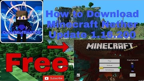 How to Download Minecraft Nether Update For Free 2021 Pocket Edition [Bedrock Edition]