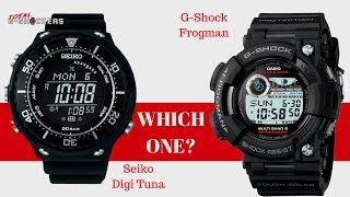 Which One IS Better? Seiko Digi Tuna vs G Shock Frogman Comparison - YouTube