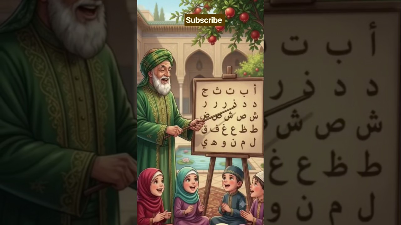 🌙Alif Baa Taa 🎵 Arabic Alphabet for Kids | Cute & Islamic Learning #Shorts #Viral #Alif #IslamicKids