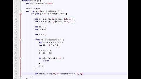 Mandelbrot Set JavaScript Tutorial