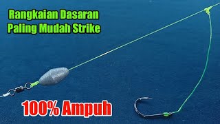 Tutorial Cara membuat Rangkaian Dasaran  paling mudah Strike - bottom fishing Rig