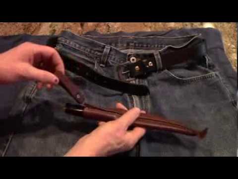 Add D ring for knife sheath safety and comfort