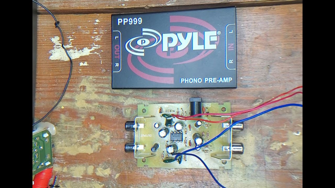 Pyle PP999 phono preamp - add treble tone control mod - YouTube